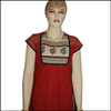 Contrast Rust color designer Kurthi - N08 - Click here to View more details about this Product
